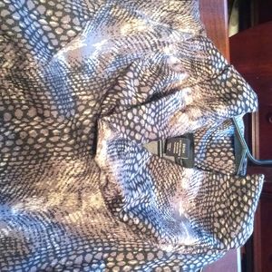 Snake skin print dress